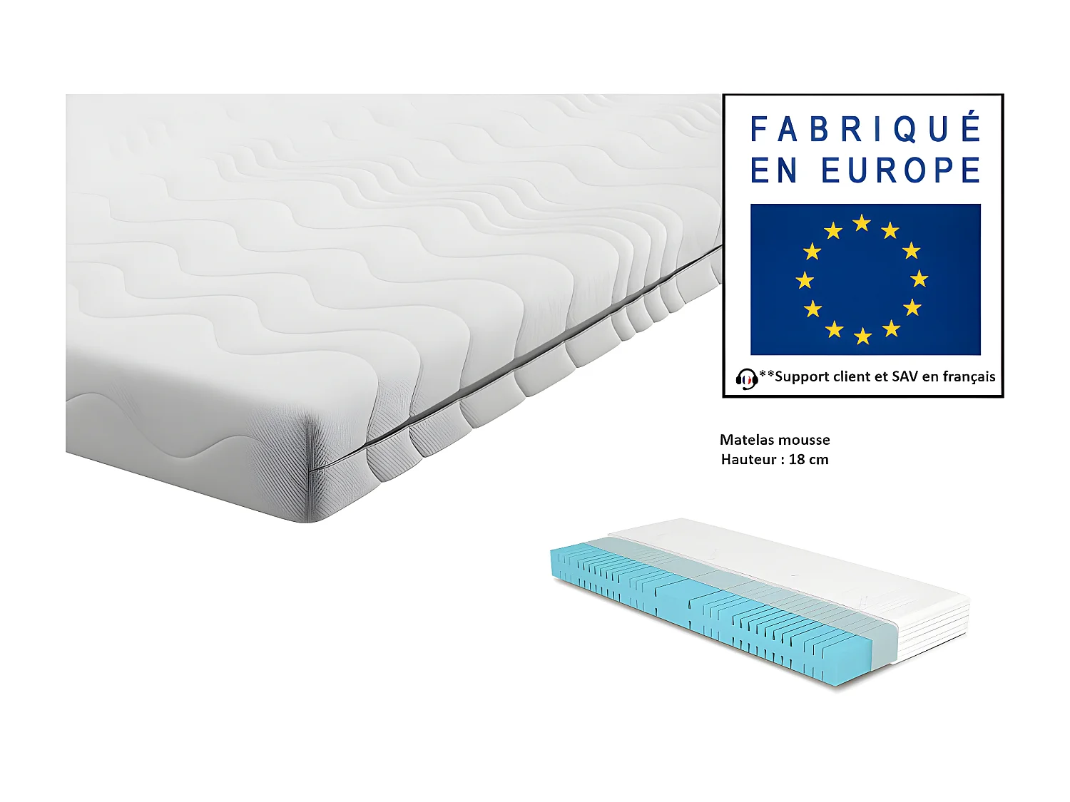 Lenart Lit escamotable MATELAS inclus Vertical 120x200cm Blanc brillant Lit Rabattable Consus pro