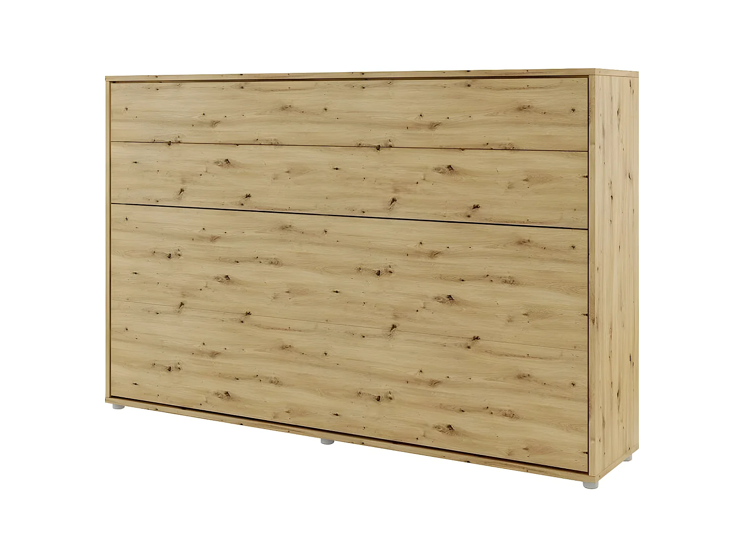 Lenart Lit escamotable MATELAS inclus Horizontal 120x200cm Chêne artisan Lit Rabattable"Consus"