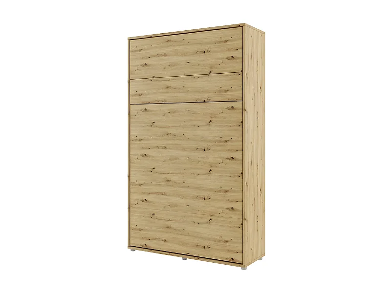 Lenart Lit escamotable MATELAS inclus Vertical 120x200cm Chêne artisan Lit Rabattable"Consus"