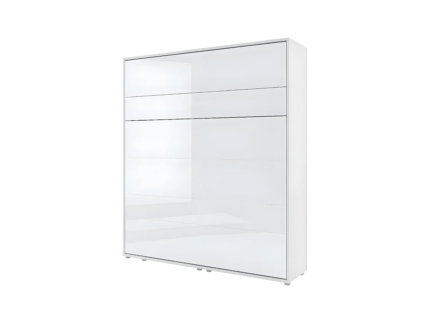Lenart Lit escamotable MATELAS inclus Vertical 180x200cm Blanc mat Lit Rabattable"Consus"