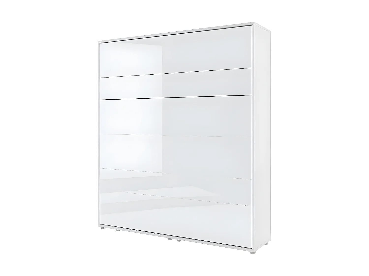 Lenart Lit escamotable MATELAS inclus Vertical 180x200cm Blanc mat Lit Rabattable"Consus"