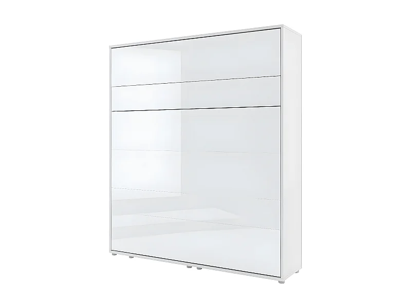 Lenart Lit escamotable MATELAS inclus Vertical 180x200cm Blanc mat Lit Rabattable"Consus"