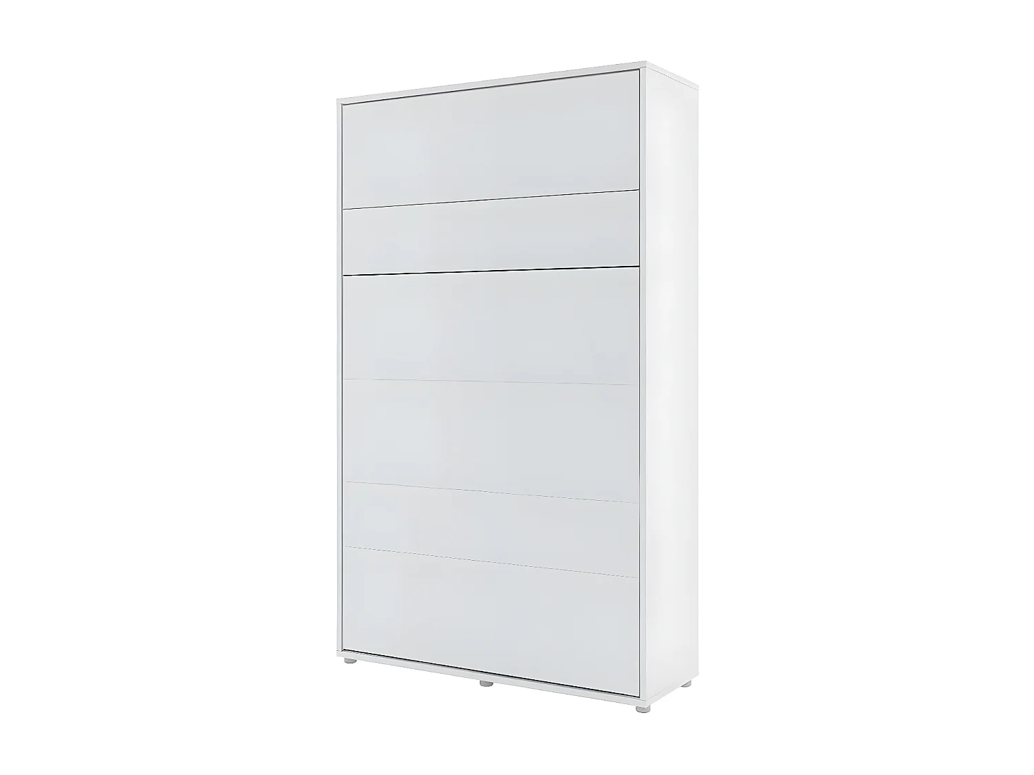 Lenart Lit escamotable MATELAS inclus Vertical 120x200cm Blanc mat Lit Rabattable"Consus"