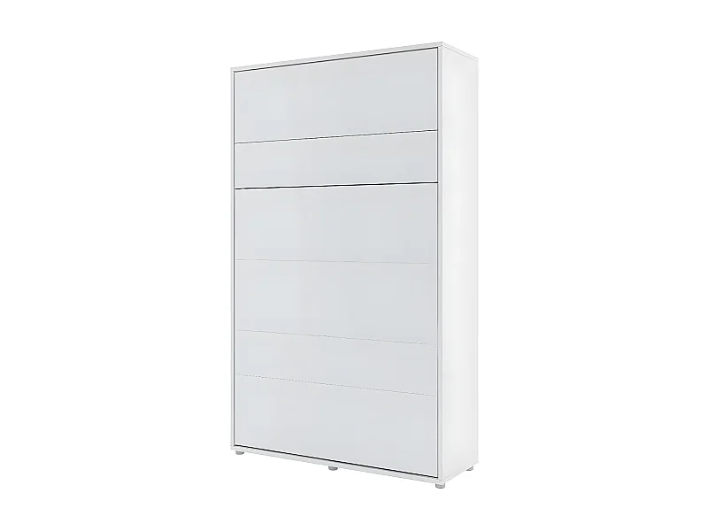 Lenart Lit escamotable MATELAS inclus Vertical 120x200cm Blanc mat Lit Rabattable"Consus"