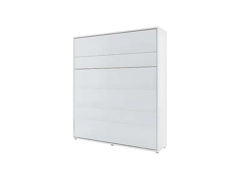 Lenart Lit escamotable MATELAS inclus Vertical 180x200cm Blanc mat Lit Rabattable"Consus"