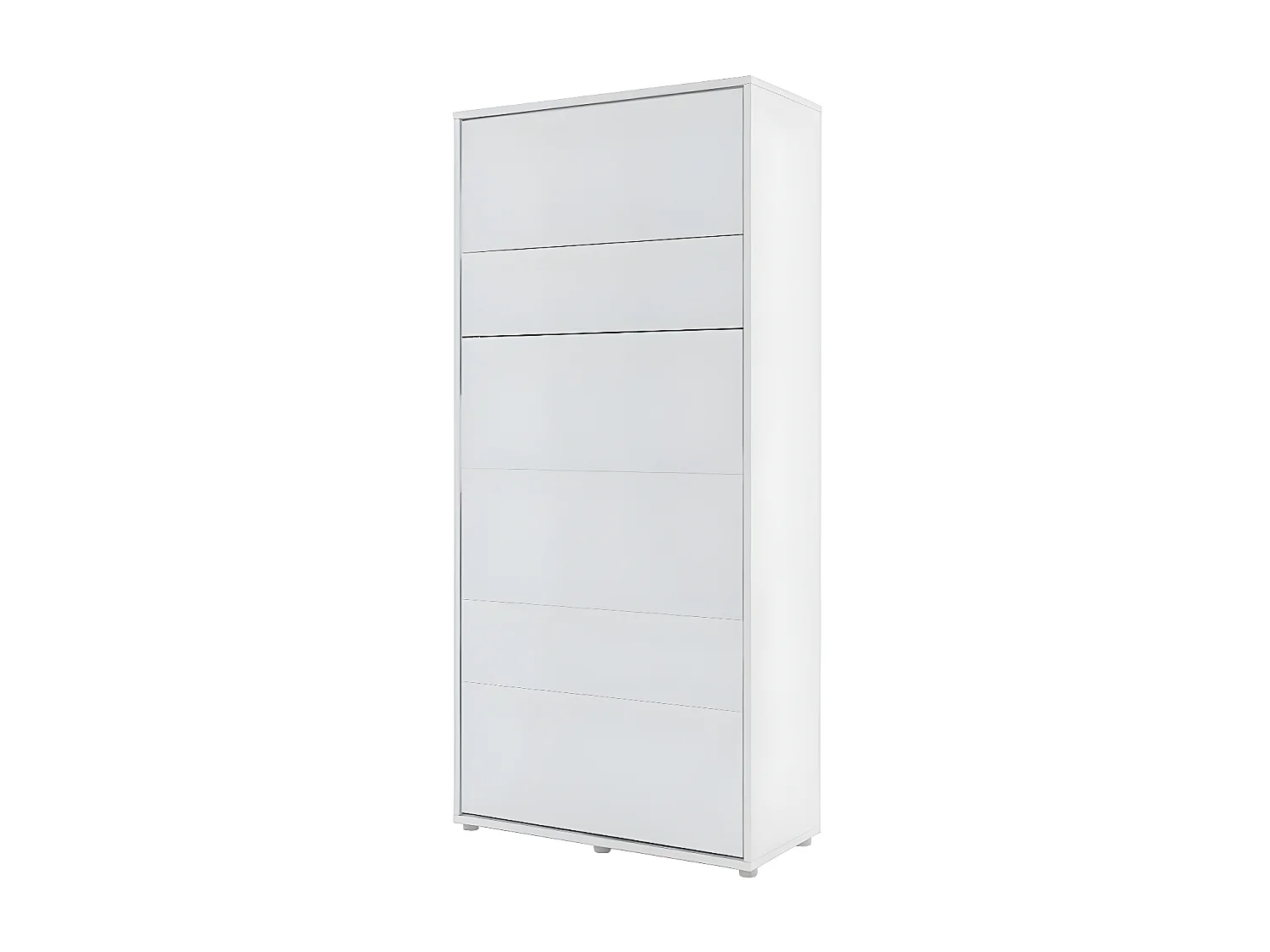 Lenart Lit escamotable MATELAS inclus Vertical 90x200cm Blanc mat Lit Rabattable"Consus"