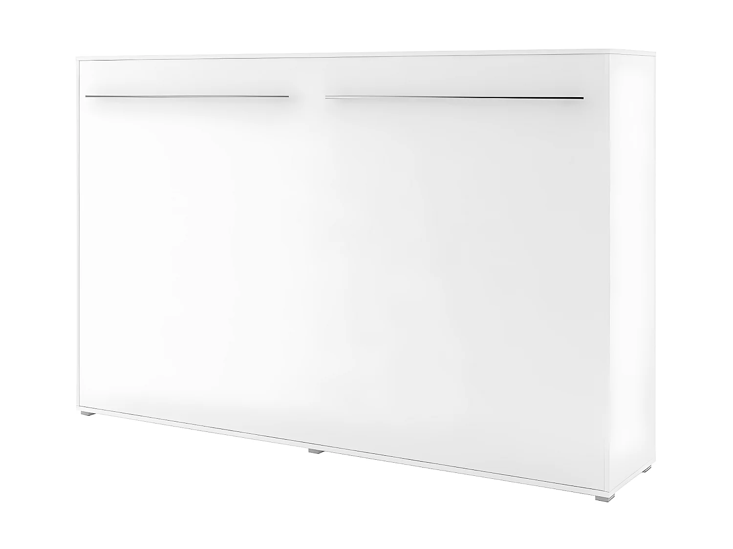 Lenart Lit escamotable MATELAS inclus Horizontal 140x200cm Blanc mat Lit Rabattable Consus pro