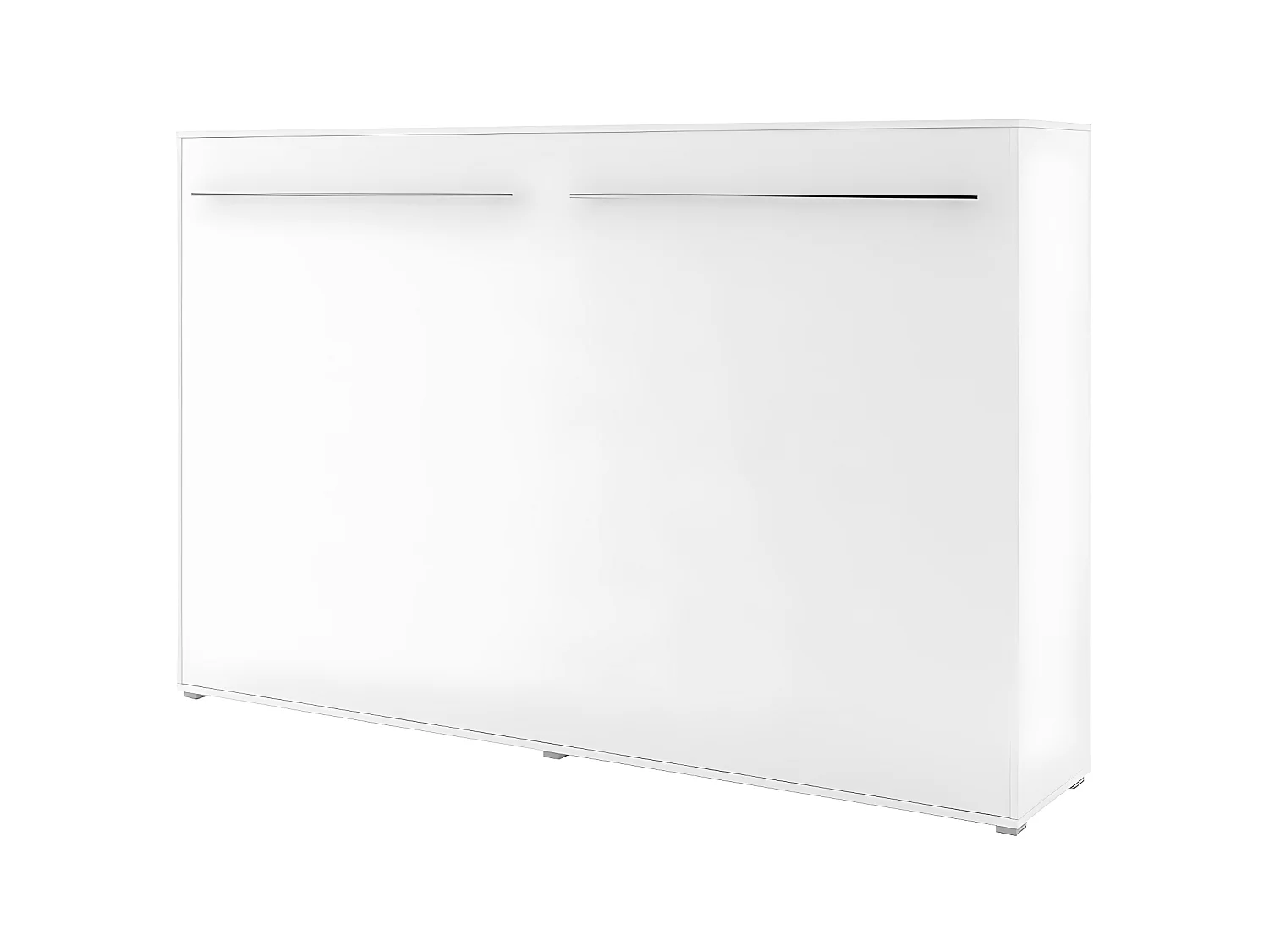 Lenart Lit escamotable MATELAS inclus Horizontal 140x200cm Blanc mat Lit Rabattable Consus pro