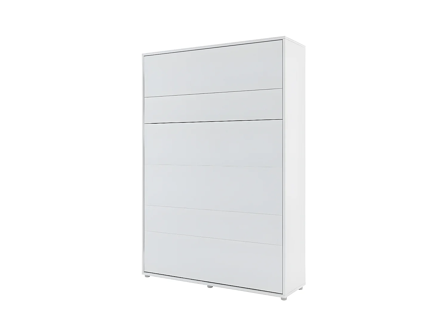 Lenart Lit escamotable MATELAS inclus Vertical 140x200cm Blanc mat Lit Rabattable"Consus"