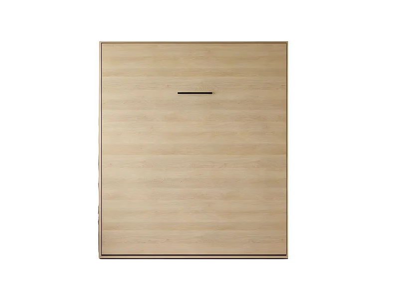 Lit escamotable 180x200cm Vertical Lit Mural SUP M1 cadre rembourré Chêne Kaisersberg