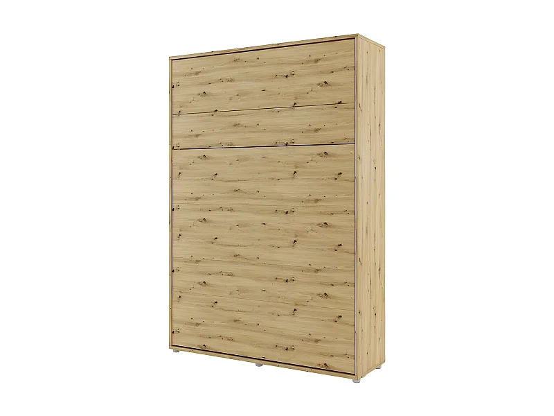 Lenart Lit escamotable MATELAS inclus Vertical 140x200cm Chêne artisan Lit Rabattable"Consus"