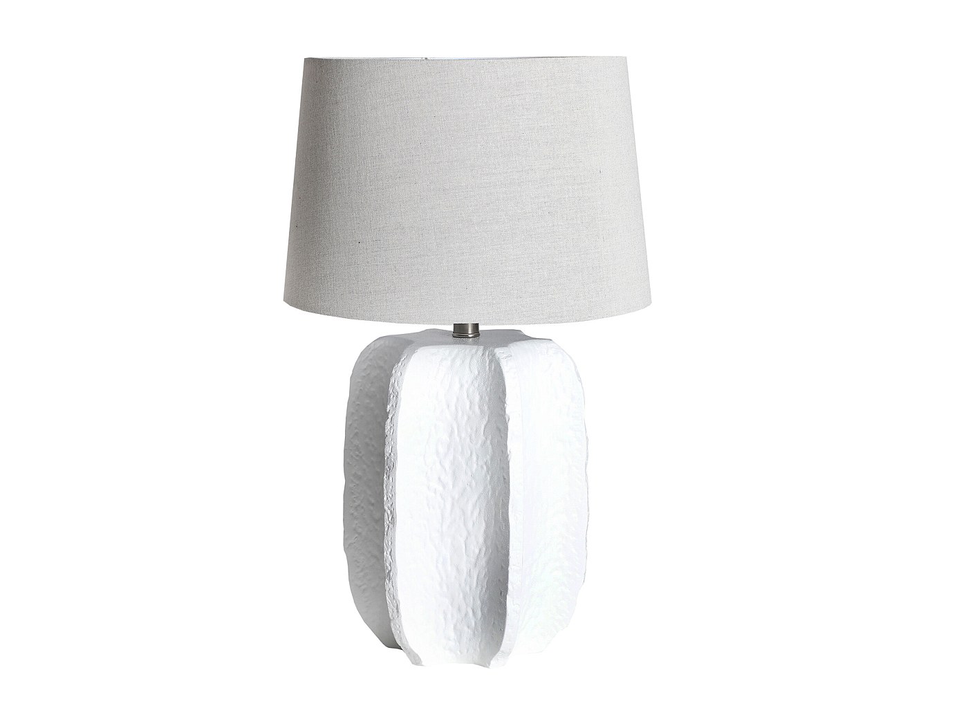 Lampe de bureau Versa Blanc Lin Céramique 16 x 29 cm main image 1