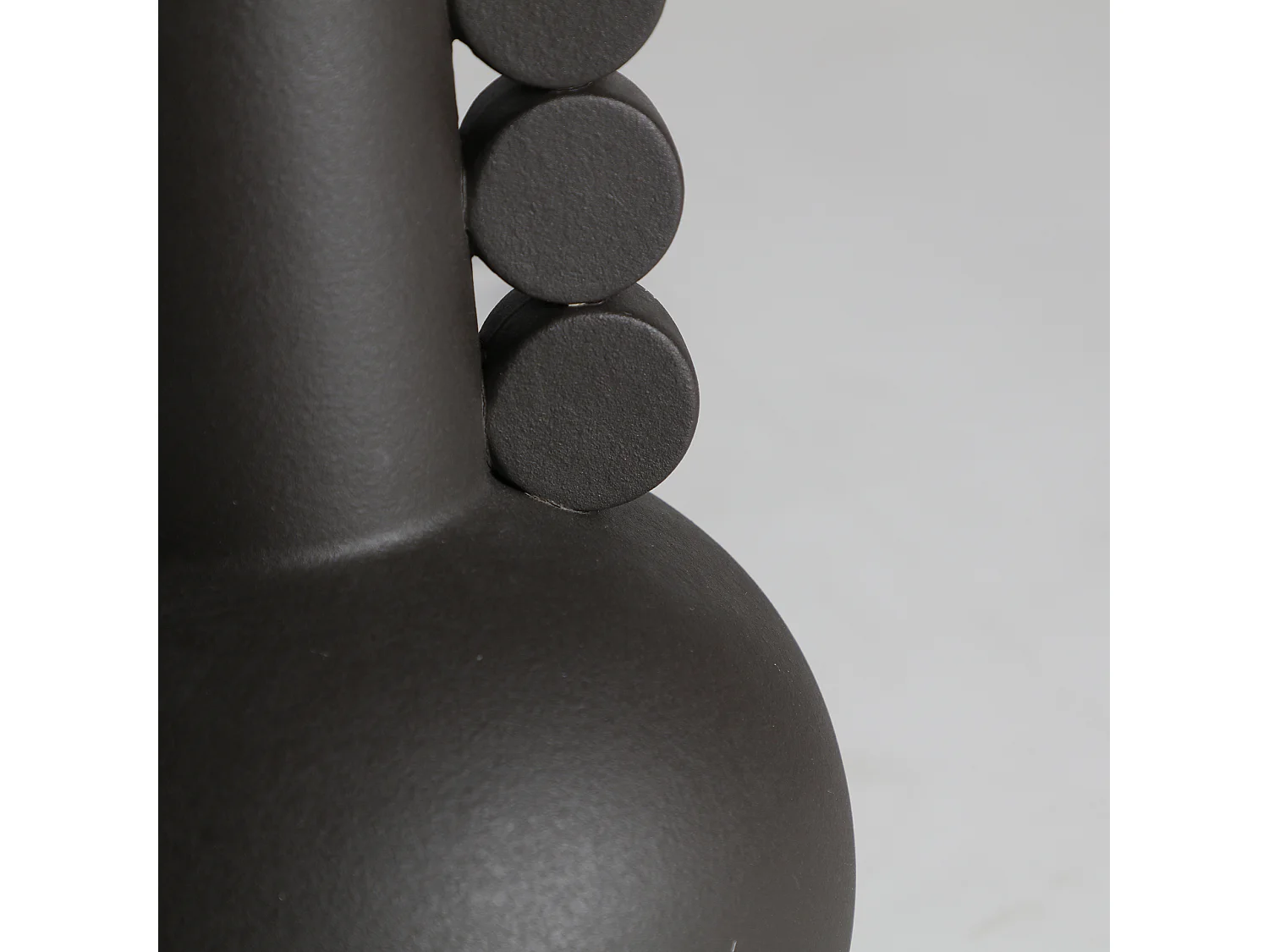 Lampe de Salon en Céramique, Noir, 40x40x74 cm - Paquet de 2