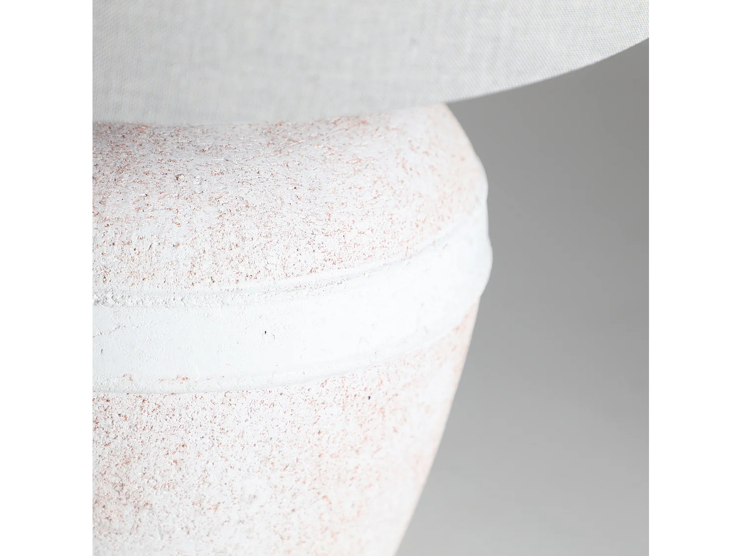 Lampe de salon en céramique blanc cassé 40x40x62 cm - lot de 2