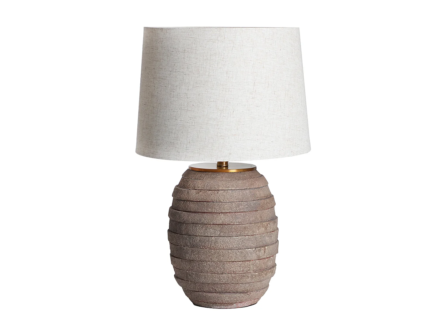 Lampe de Salon en Céramique, Marron, 40x40x65 cm - Paquet de 2