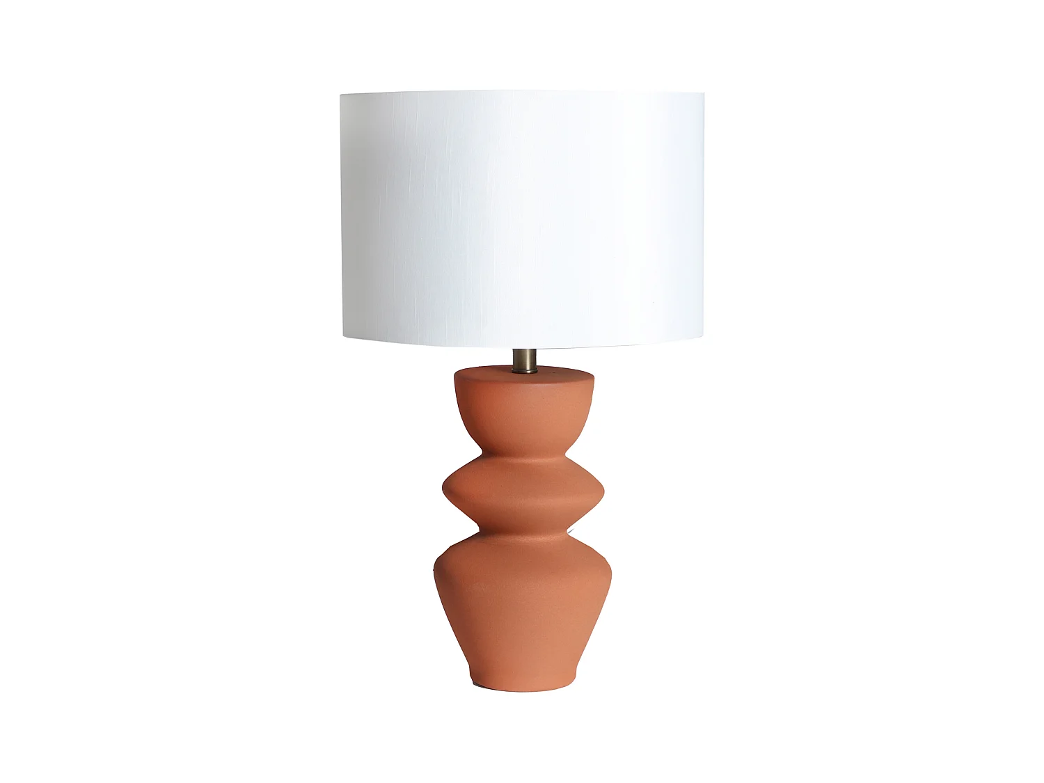 Lampe de salon en céramique marron 38x38x64 cm - lot de 2