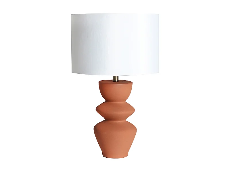 Lampe de salon en céramique marron 38x38x64 cm - lot de 2