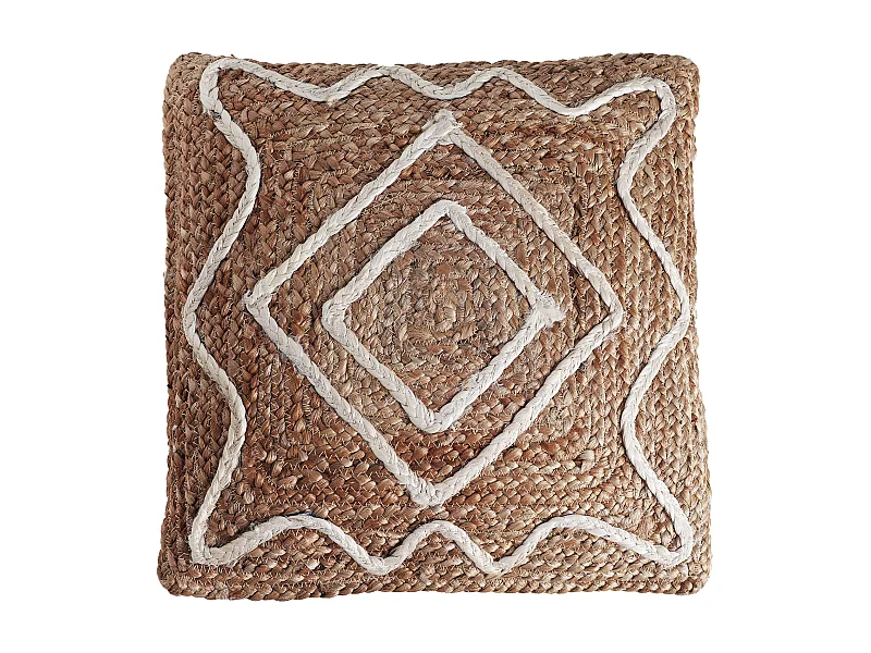 Cojín de yute en color marrón