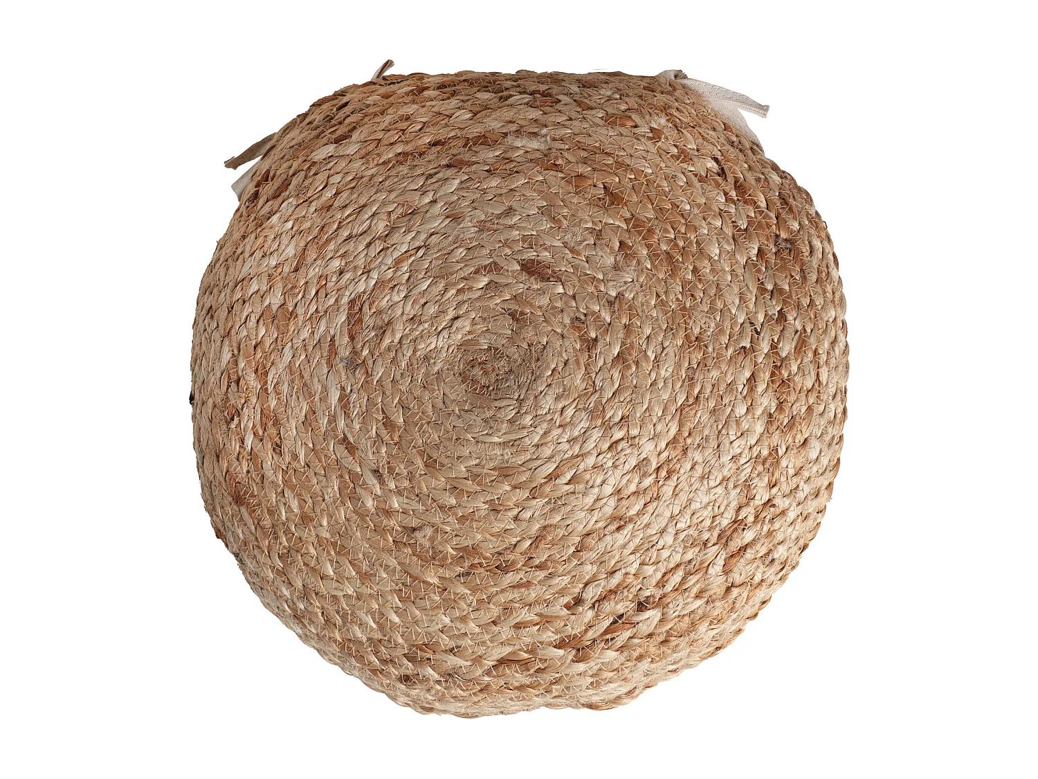 Coussin en jute marron 37x38x10 cm