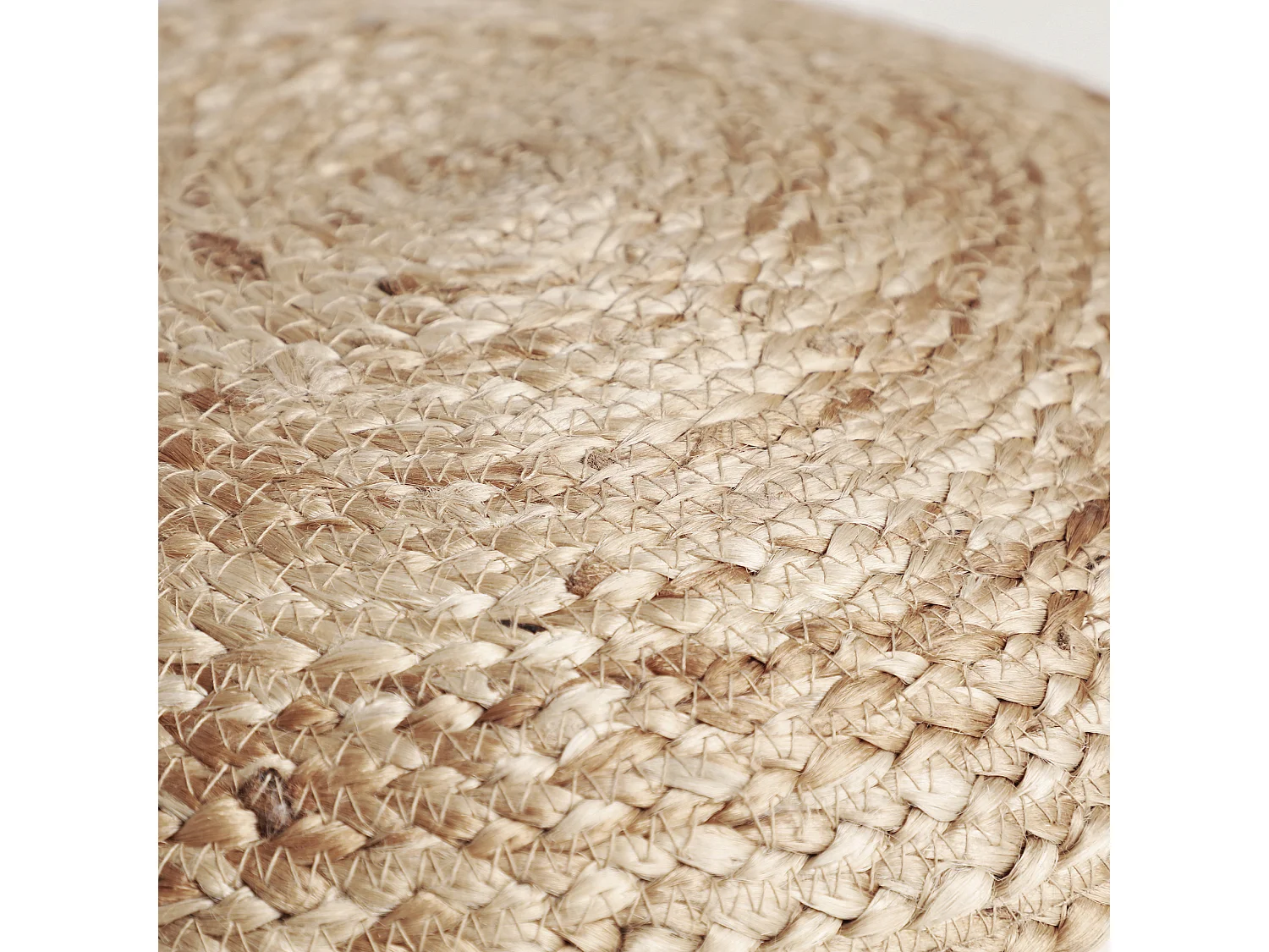 Coussin en jute marron 37x38x10 cm