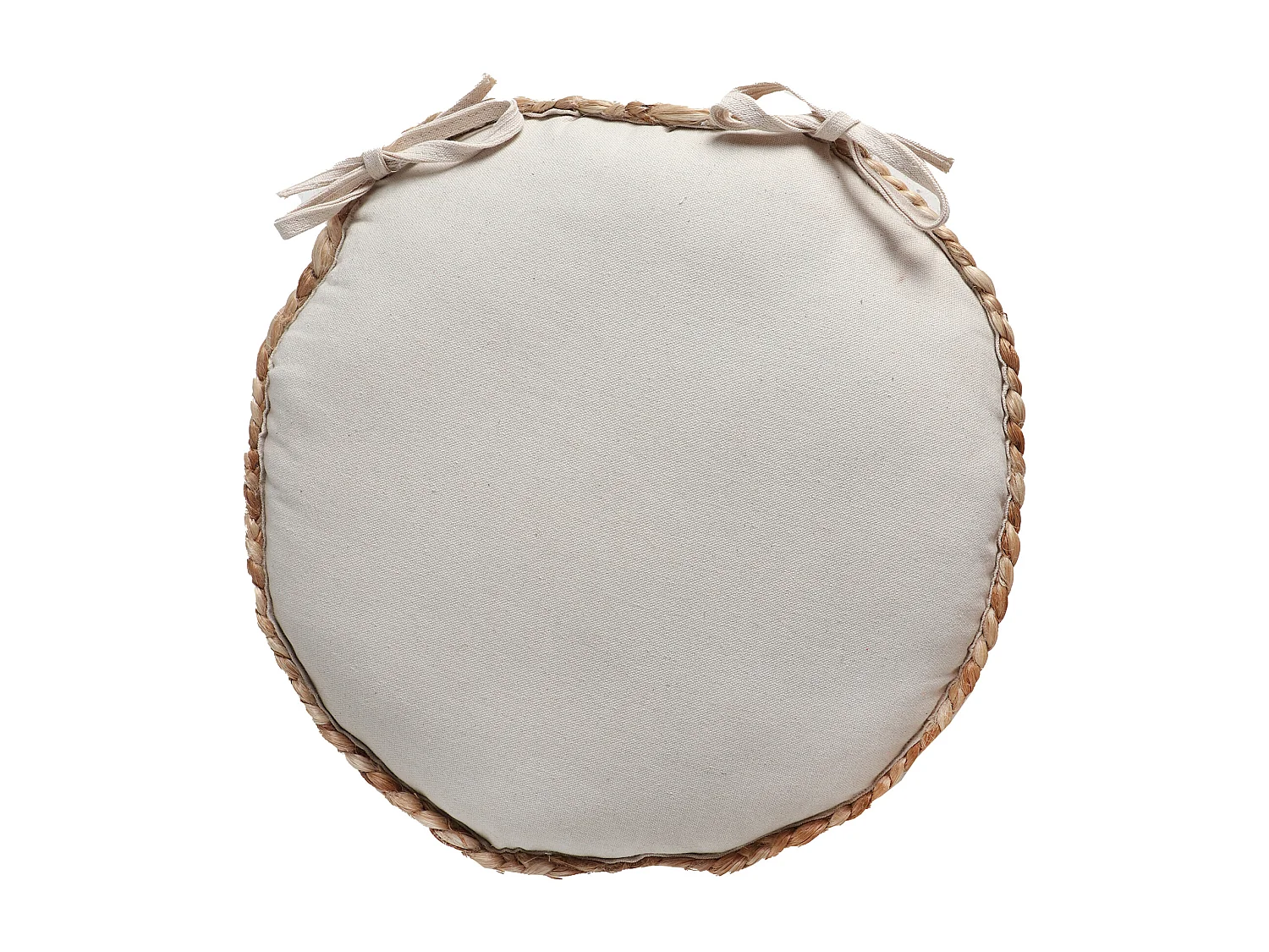 Coussin en jute marron 37x38x10 cm