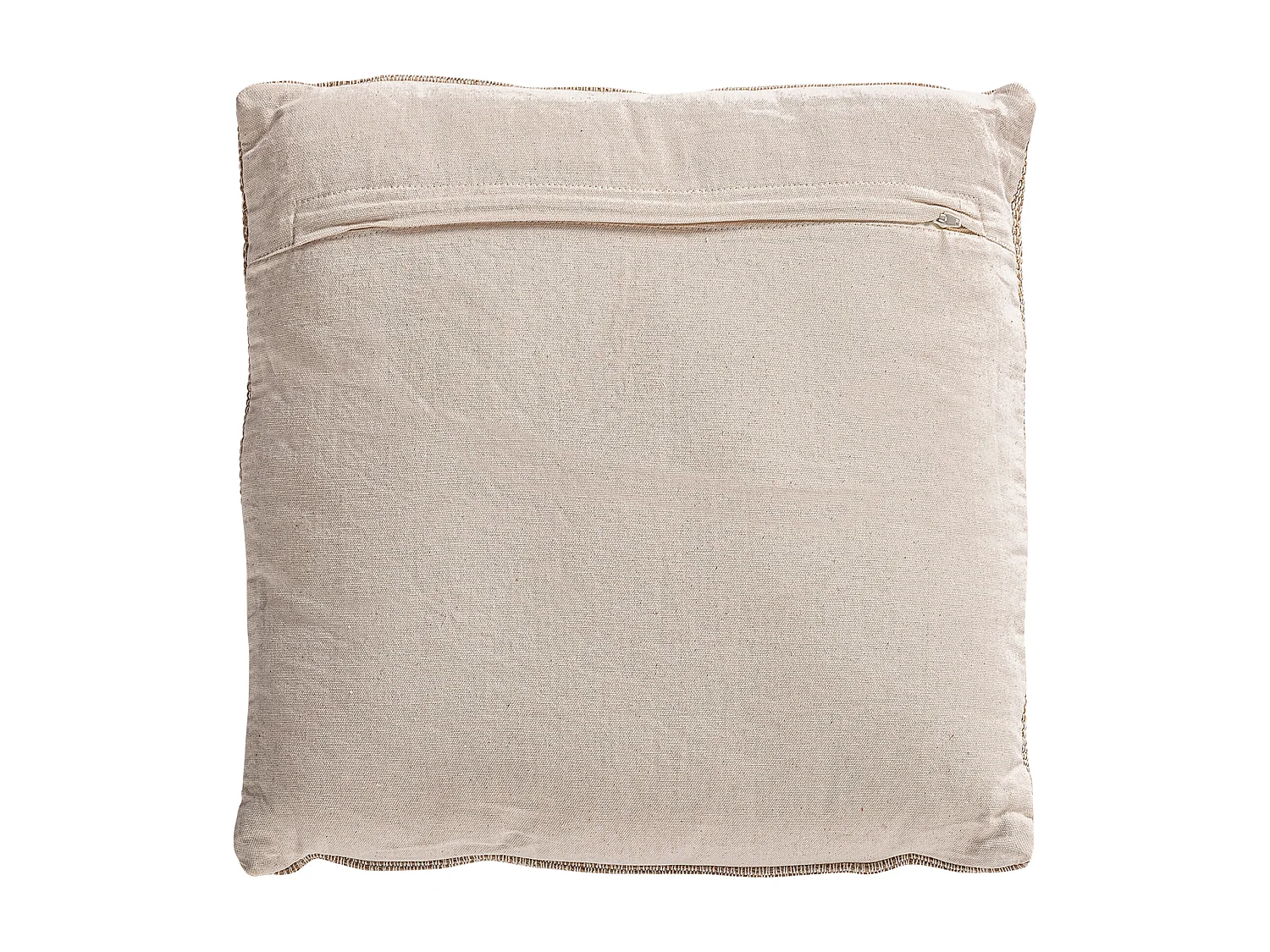 Cojín de algodón en color tonos en marrón de 45x45x10cm