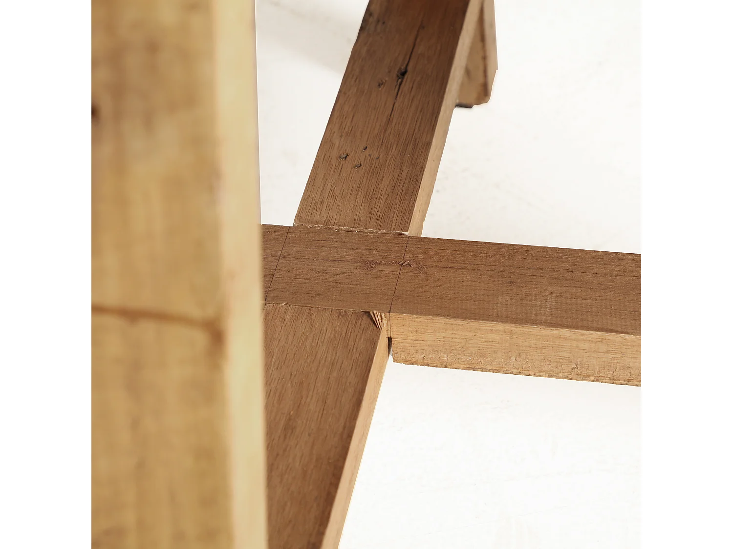 Table salon en bois de mahogany marron 100x100x75 cm