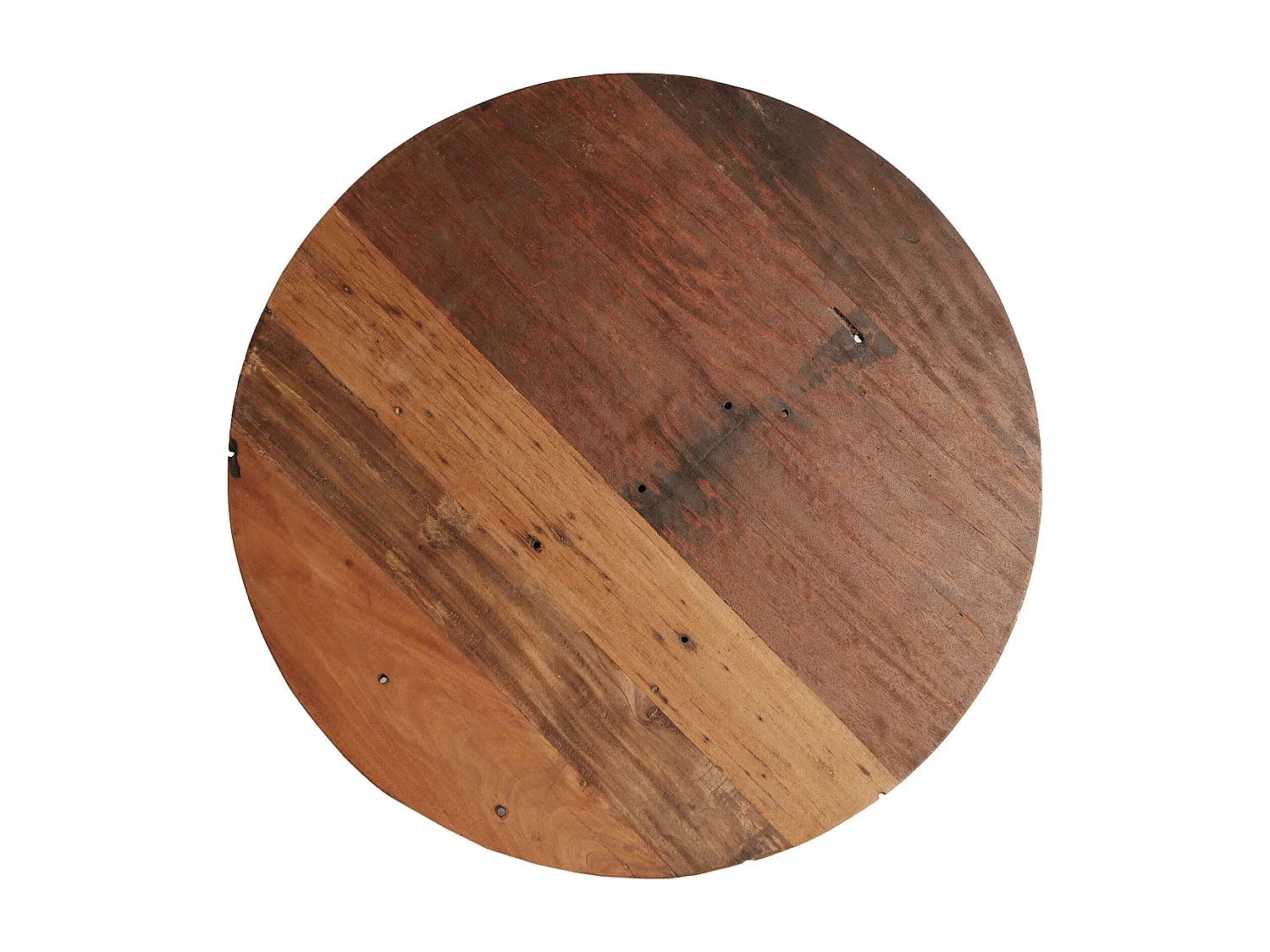 Table salon en bois de mahogany marron 100x100x75 cm