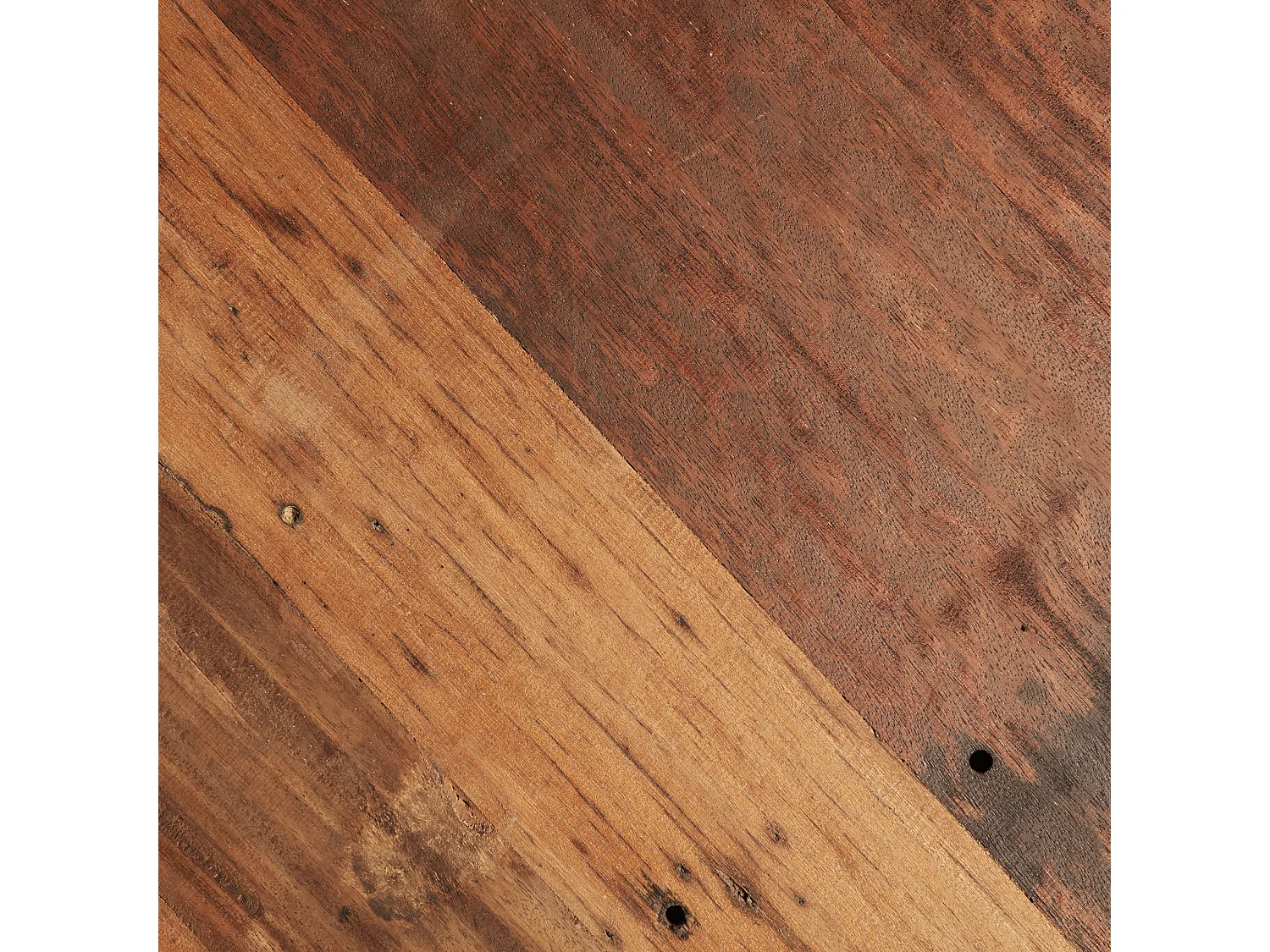 Table salon en bois de mahogany marron 100x100x75 cm