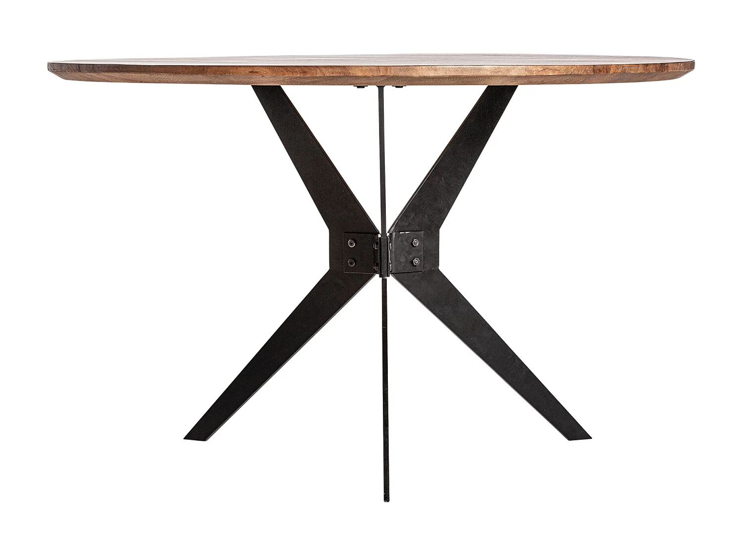 Table salon en bois de mangue  120x120x76 cm