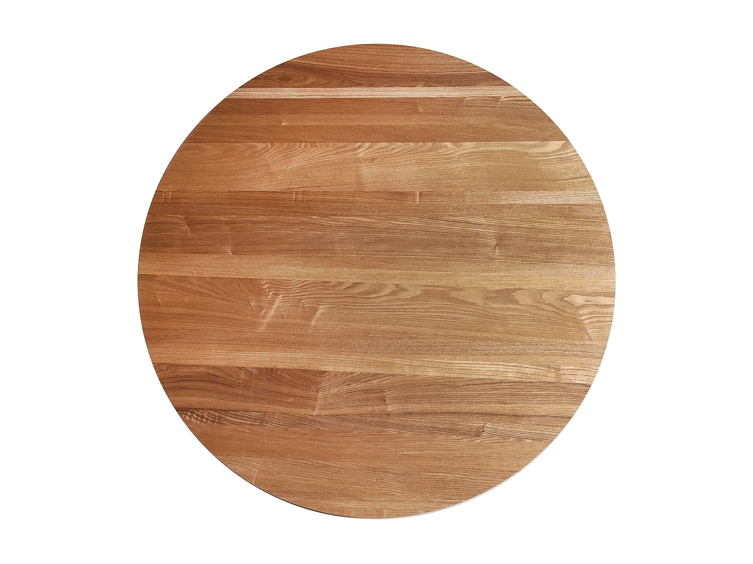 Table salon en bois de paulownia marron 120x120x76 cm