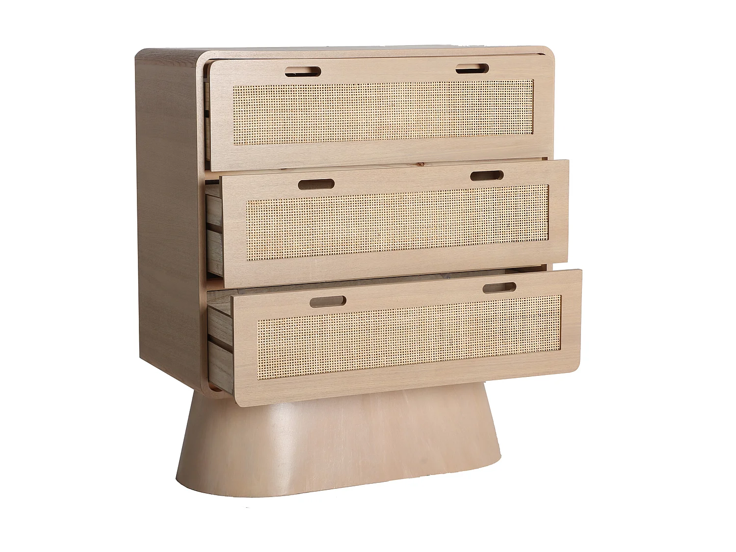 Cómoda de madera de pino en color marrón de 82x40x92cm