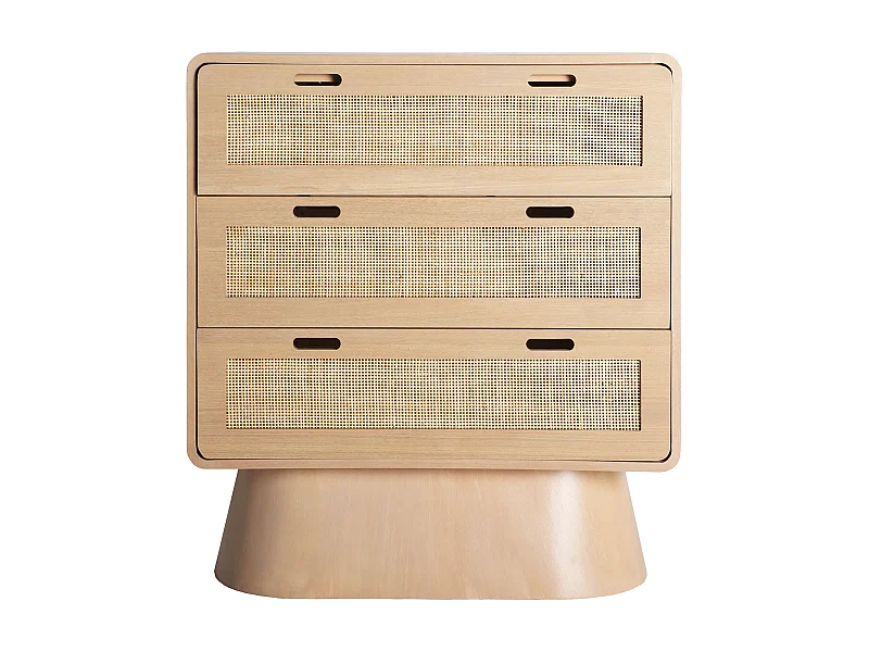 Cómoda de madera de pino en color marrón de 82x40x92cm