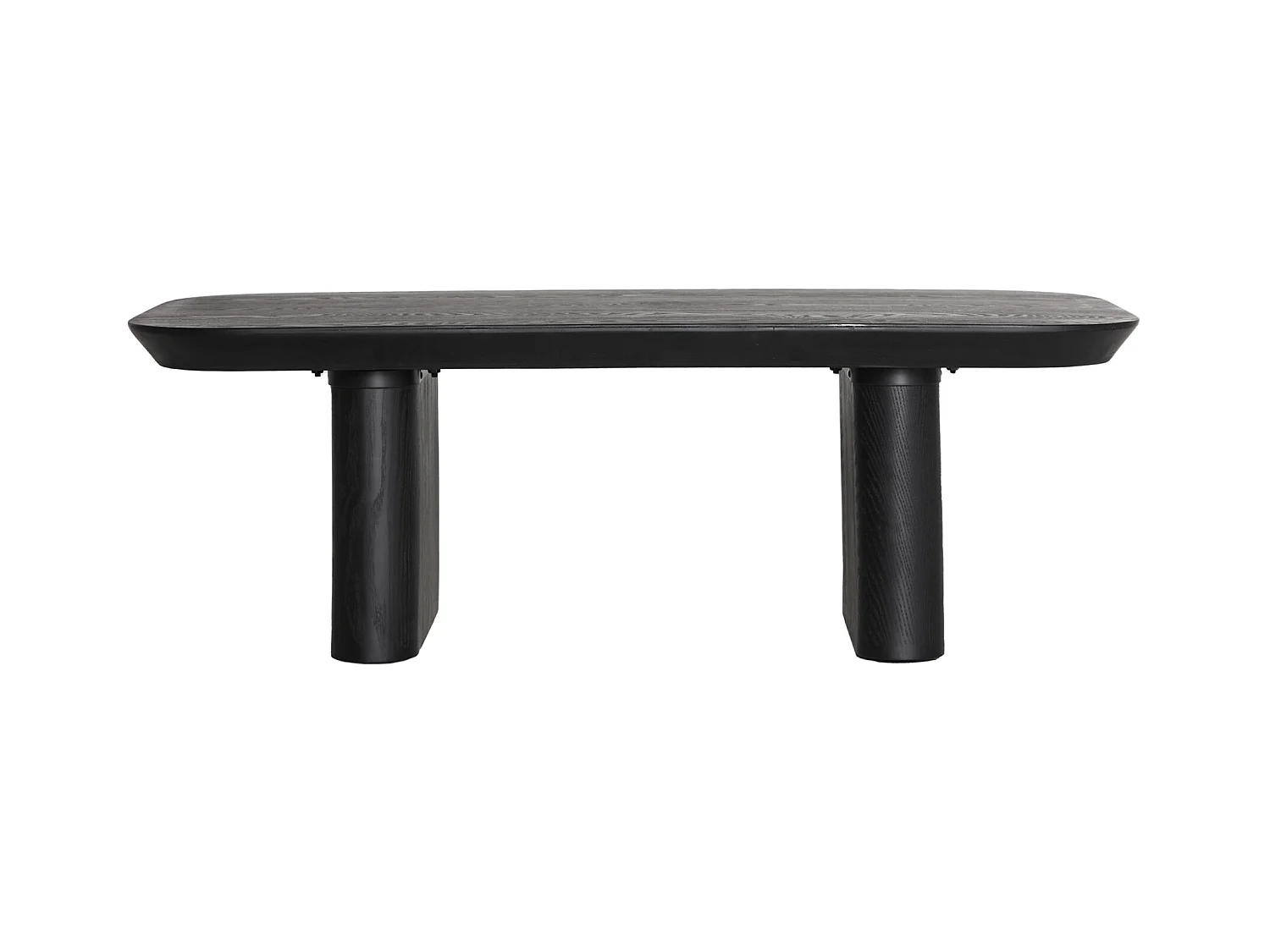 Table basse en bois de sapin noir 120x60x41 cm