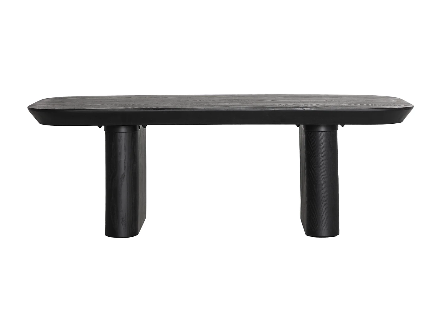 Table basse en bois de sapin noir 120x60x41 cm
