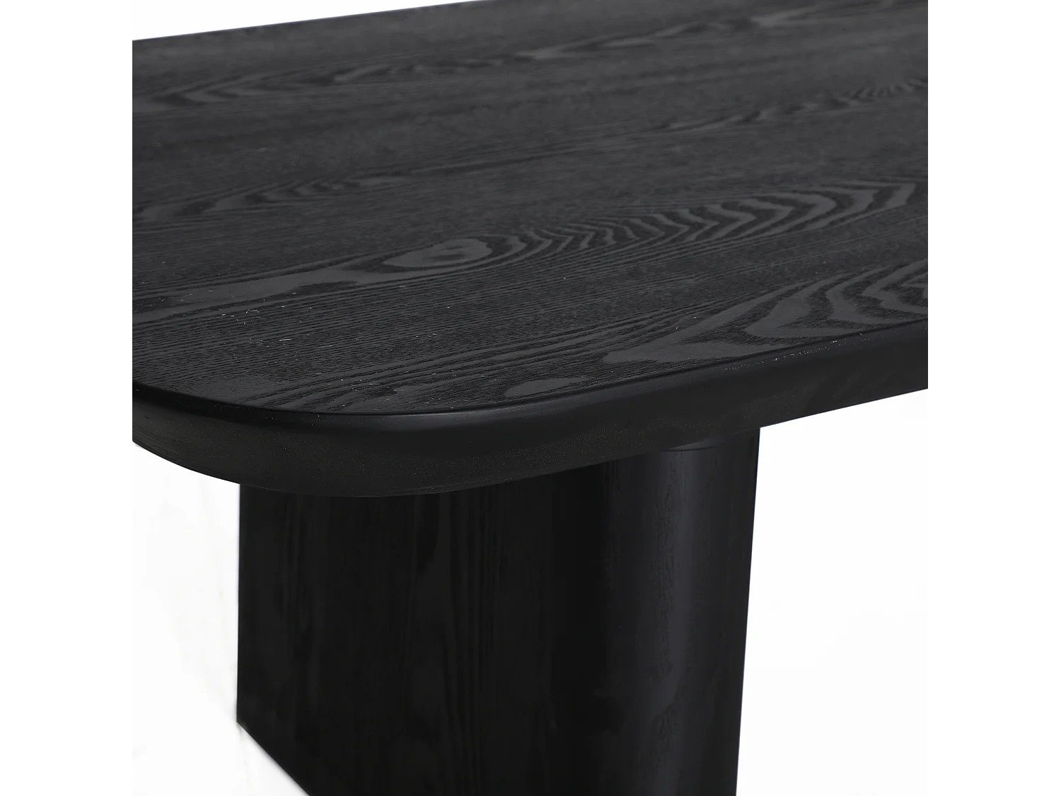 Table basse en bois de sapin noir 120x60x41 cm