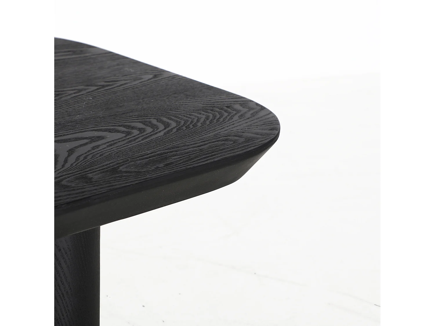 Table basse en bois de sapin noir 120x60x41 cm