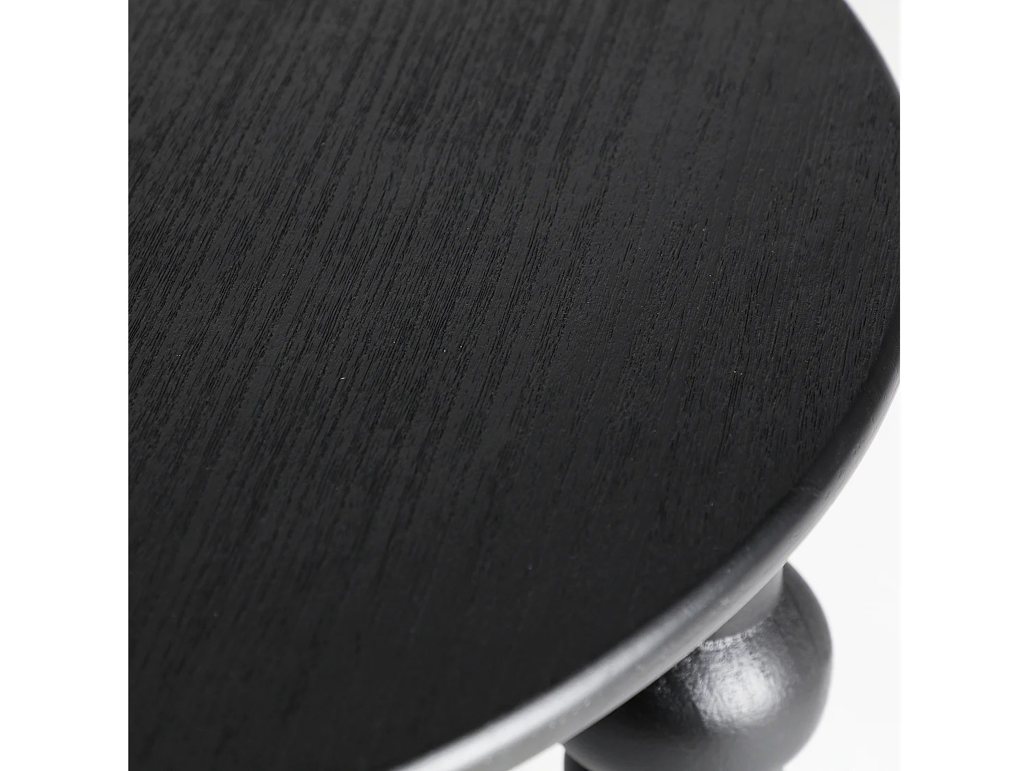 Table basse en bois de bouleau noir 80x80x40 cm