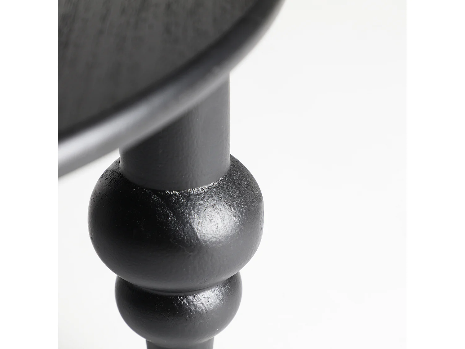 Table basse en bois de bouleau noir 80x80x40 cm