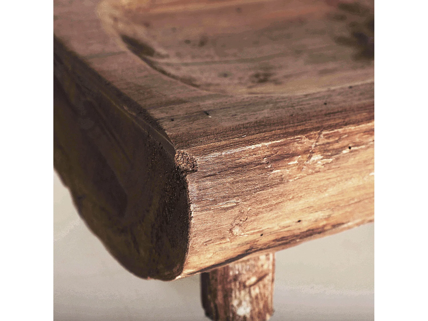 Bowl en bois de mahogany marron 20x18x9 cm - lot de 12