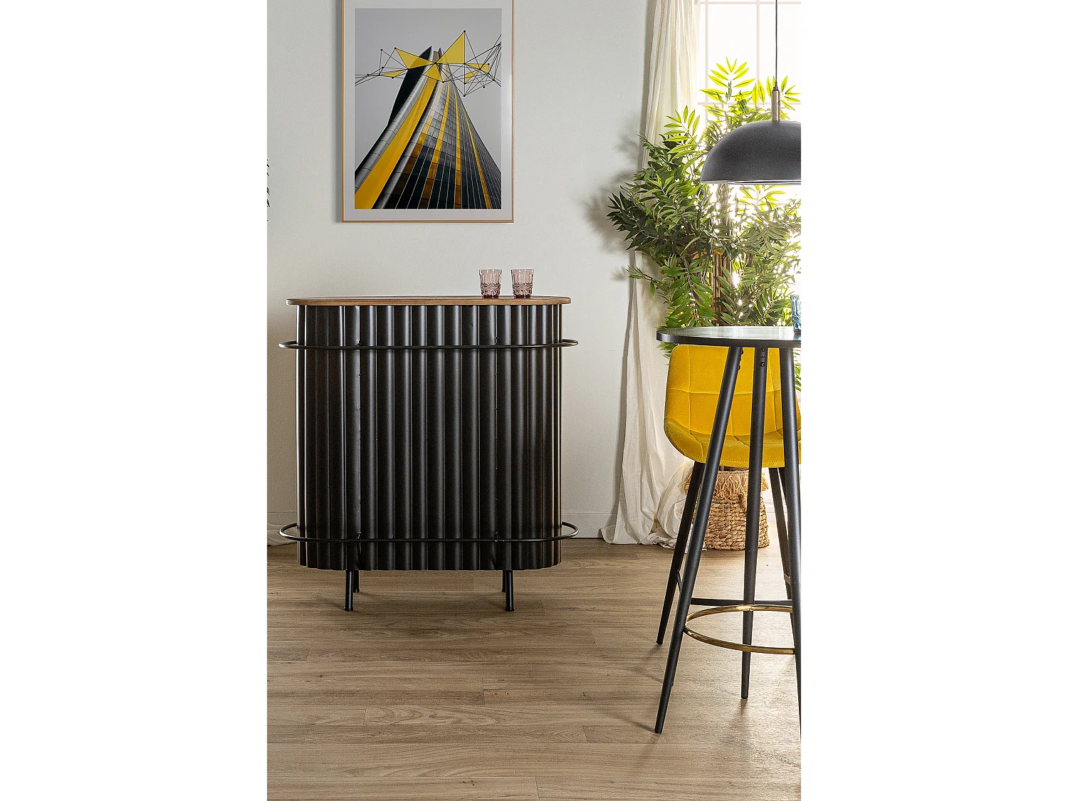 Comptoire en bois de chêne  110x45x106 cm