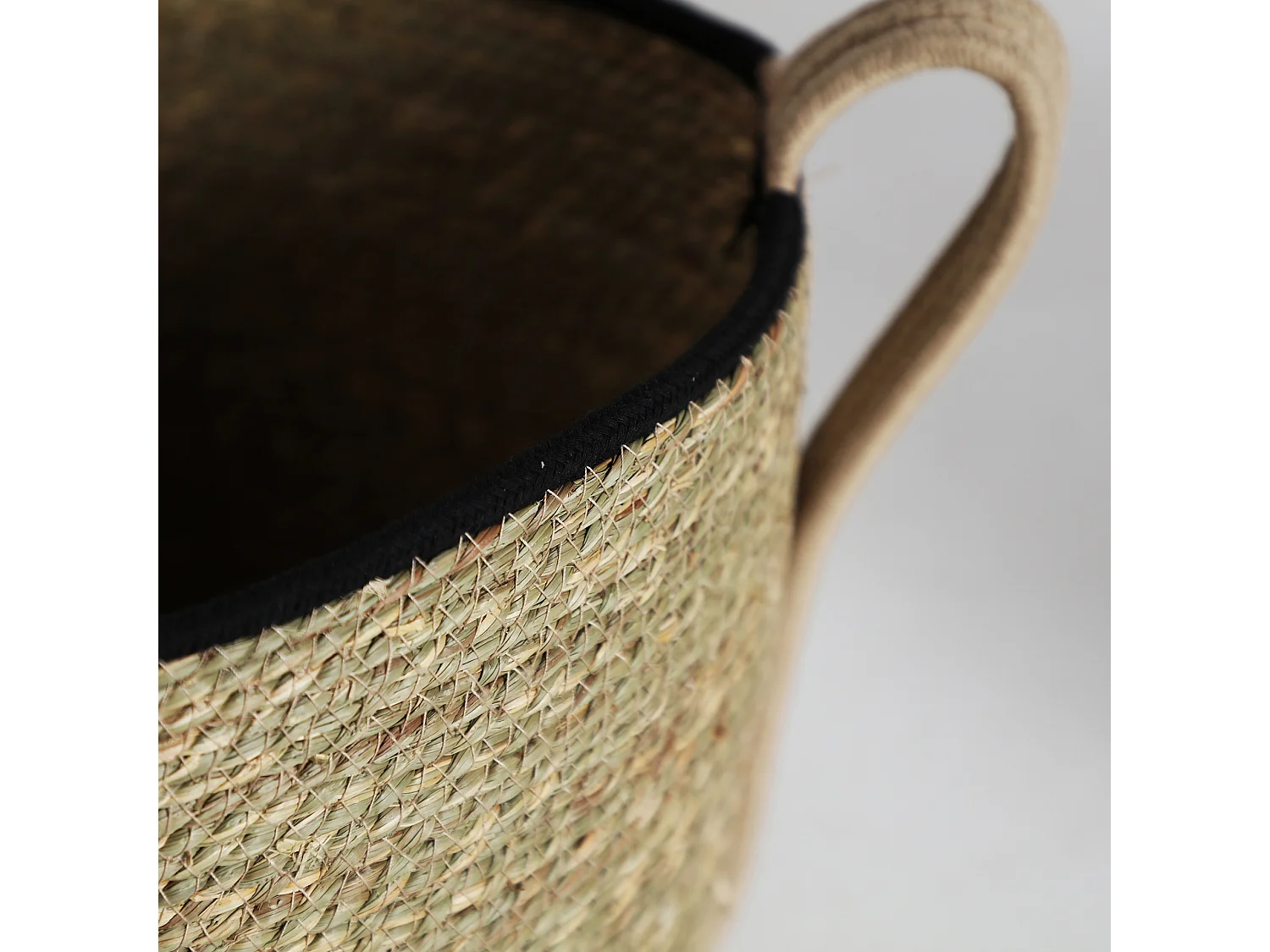 Corbeille en fibre naturelle  35x35x28 cm