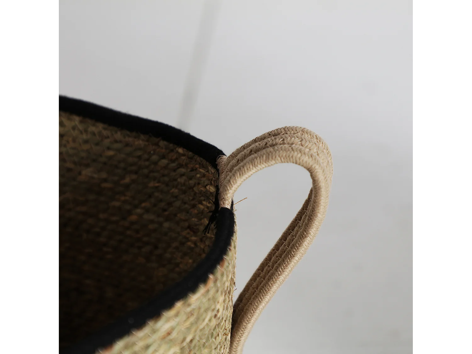 Corbeille en fibre naturelle  35x35x28 cm