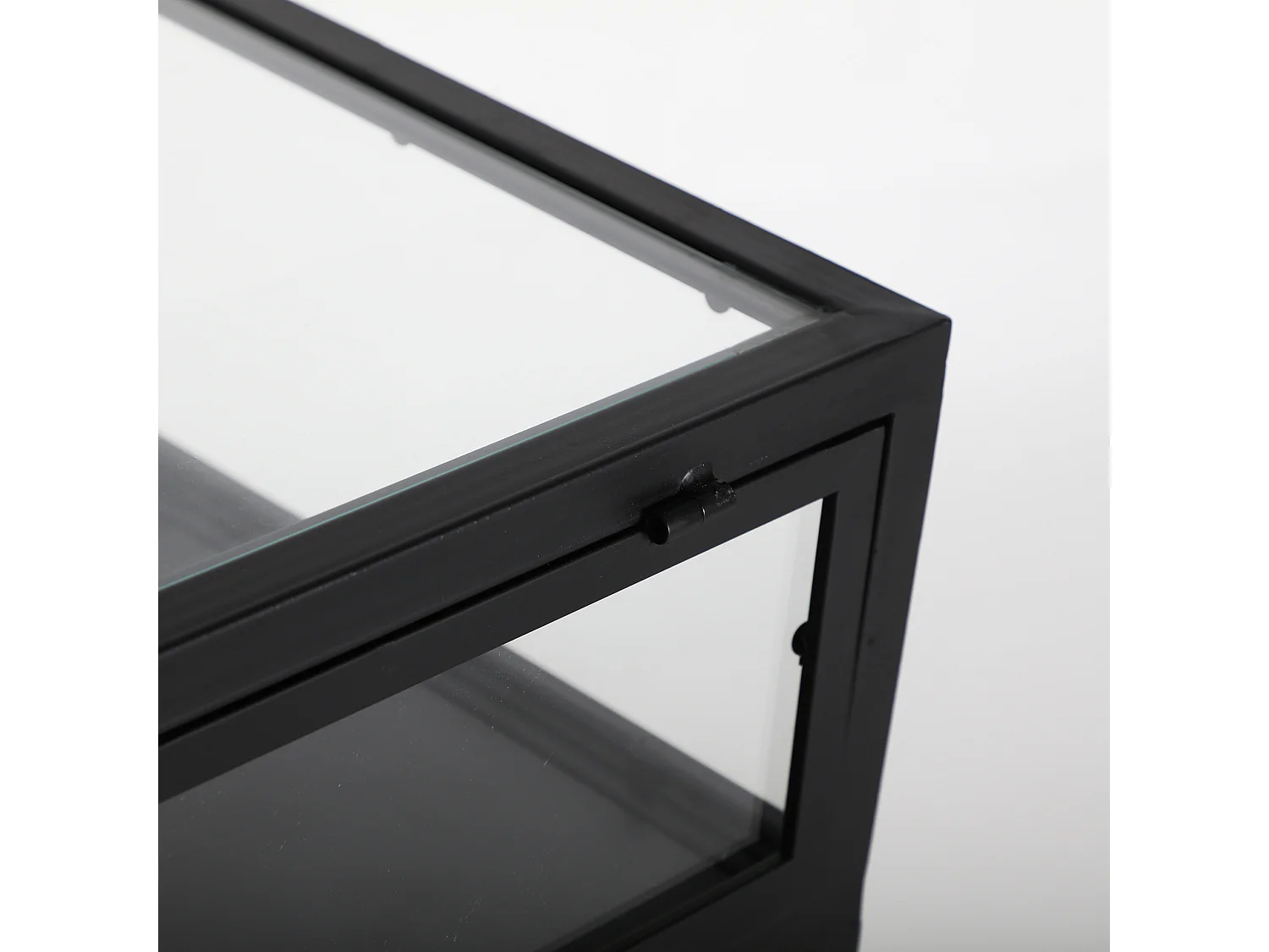 Console en fer noir 100x35x80 cm