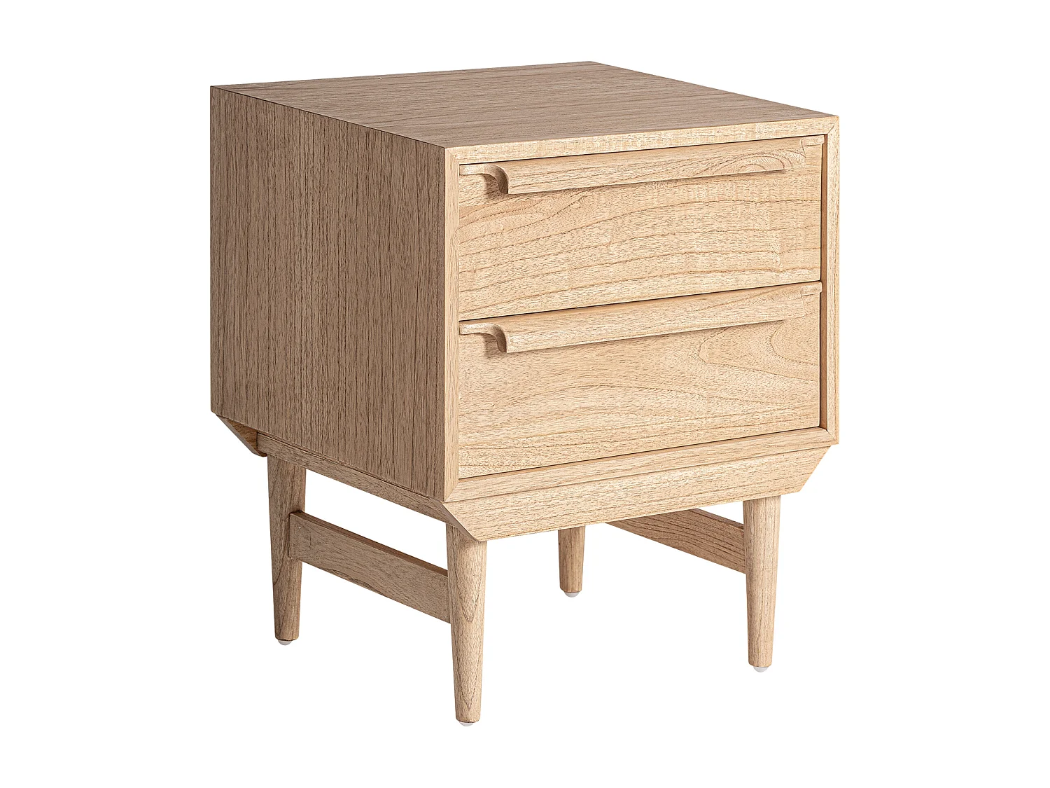 Table chevêt en bois de mindi marron 55x45x65 cm