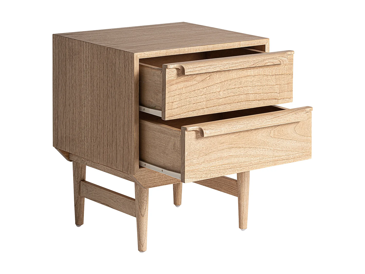 Table chevêt en bois de mindi marron 55x45x65 cm