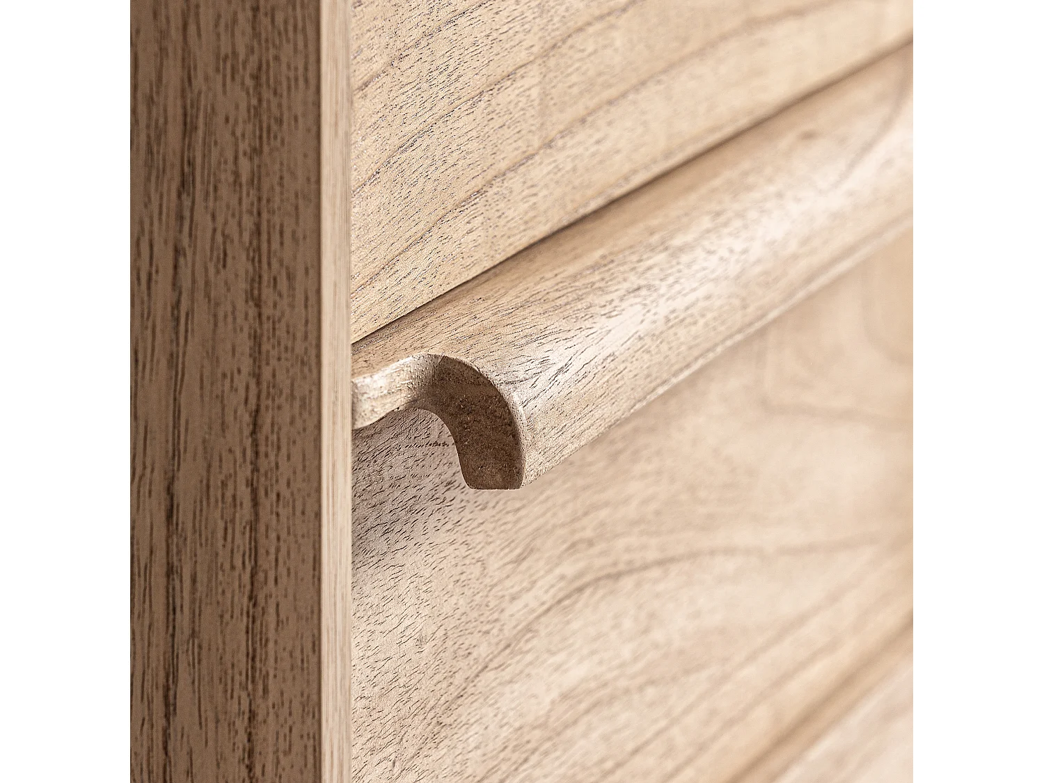 Table chevêt en bois de mindi marron 55x45x65 cm