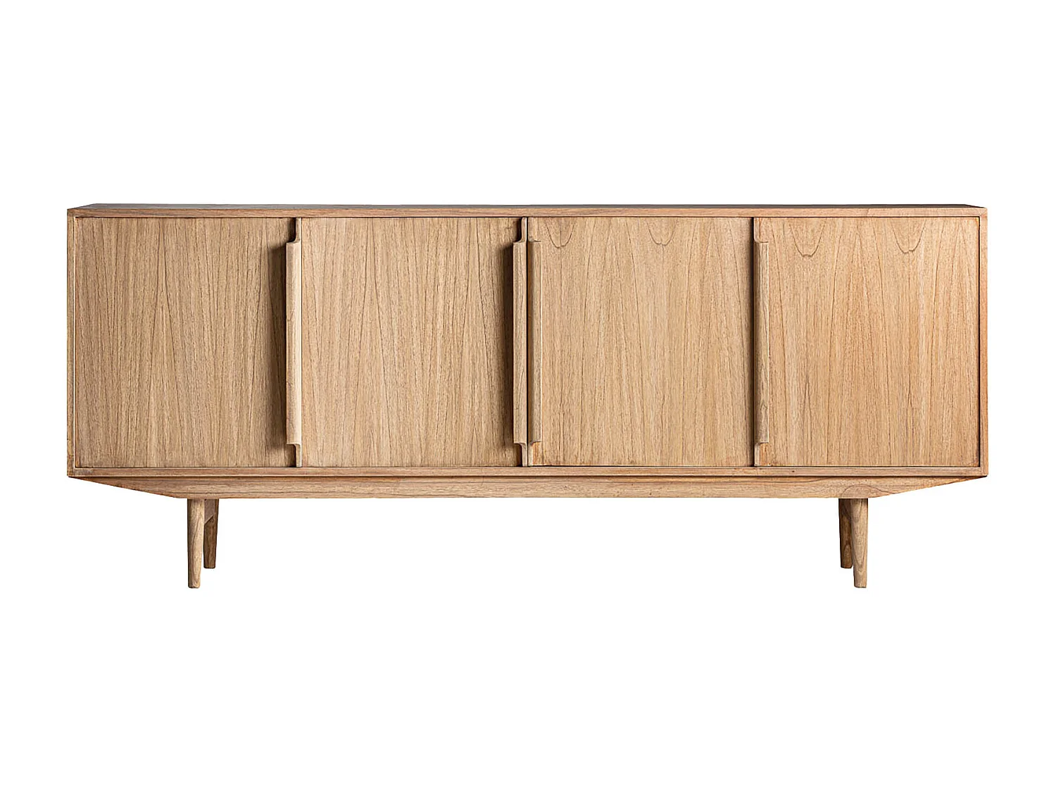 Buffet en bois de mindi marron 200x40x82 cm