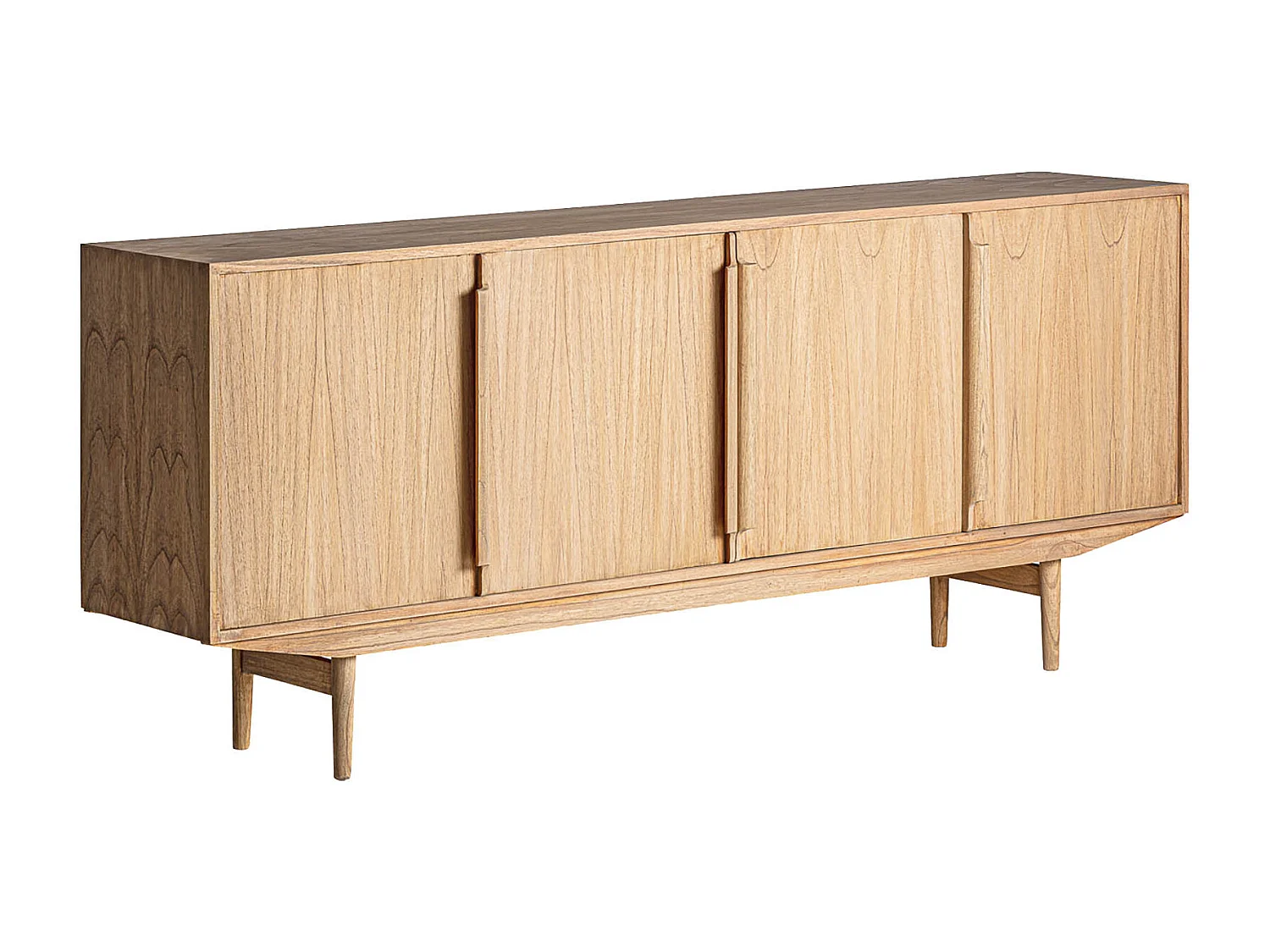 Buffet en bois de mindi marron 200x40x82 cm
