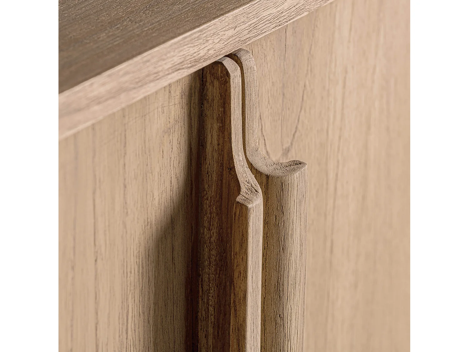 Buffet en bois de mindi marron 200x40x82 cm